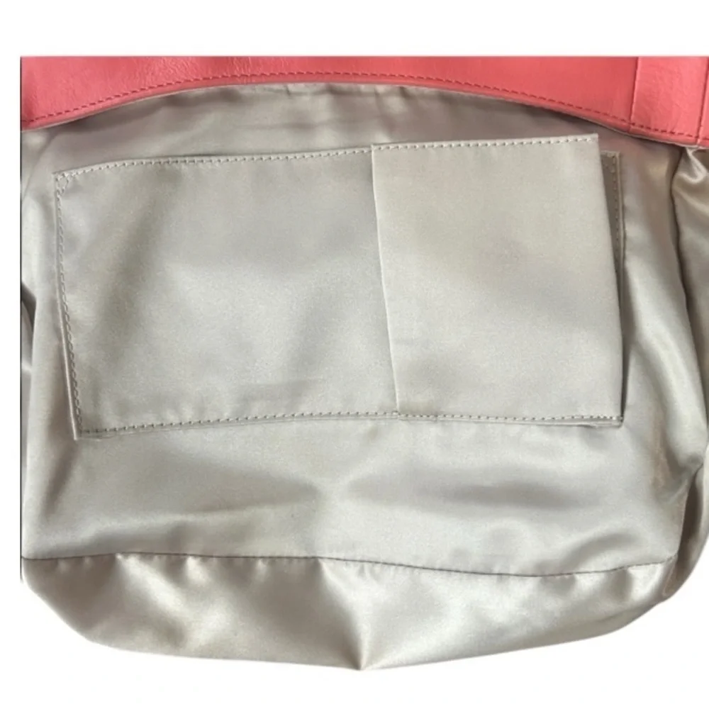 COACH Taylor Marin Satchel Coral Salmon Pink Leather F26781 Crossbody Bag $398 - Picture 14 of 15